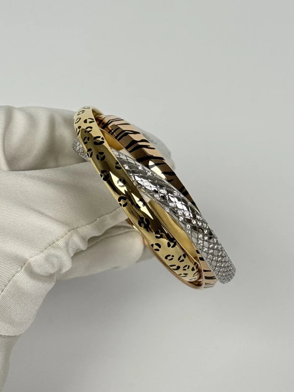Cartier TRINITY BRACELET, LACQUER, DIAMONDS (SIZE 16) N6729116 3