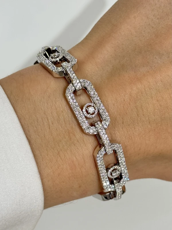 MESSIKA BRACELET DIAMANT OR BLANC SO MOVE XL PAVÉ 12942-WG 4