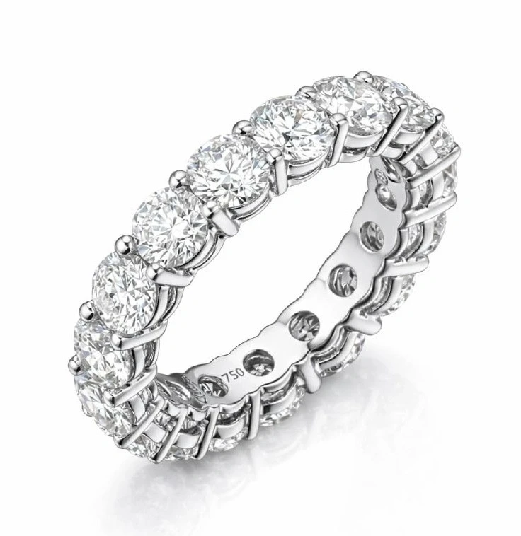 ROUND DIAMOND ETERNITY RING 3.39 CT