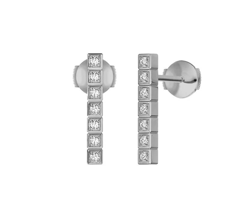 Chopard ICE CUBE DIAMOND EARRINGS 837702-1003 1