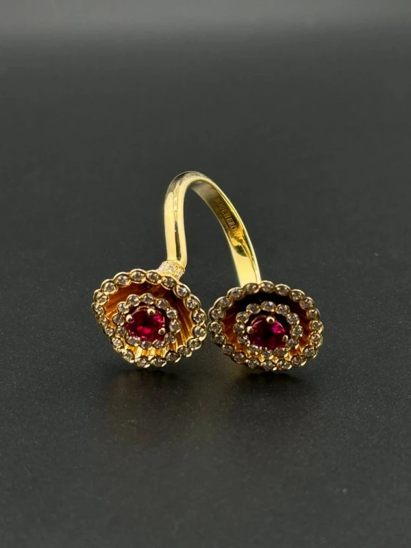 Boucheron FROU FROU EXQUISITION CONFIDENCES RING, RUBIES AND DIAMONDS, YELLOW GOLD JRG0073554 4