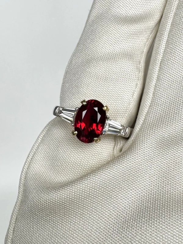 DeRosa OVAL RUBY 1.99 CT "PIGEONS BLOOD" RING (GRS) R676308 6
