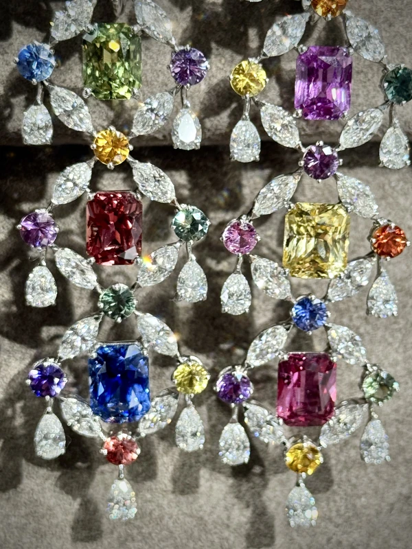 No name MULTI COLOR GEMSTONES EARRINGS ORLOV CLASSIC EARRINGS 5