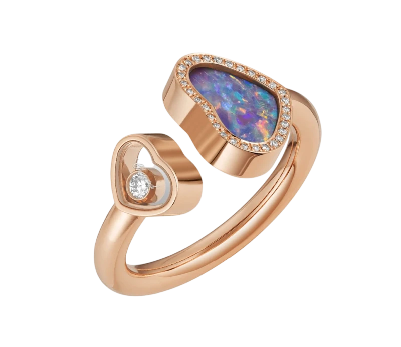 HAPPY HEARTS OPAL RING (SIZE 50)