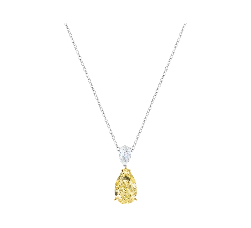 PEARSHAPE DIAMOND PENDANT