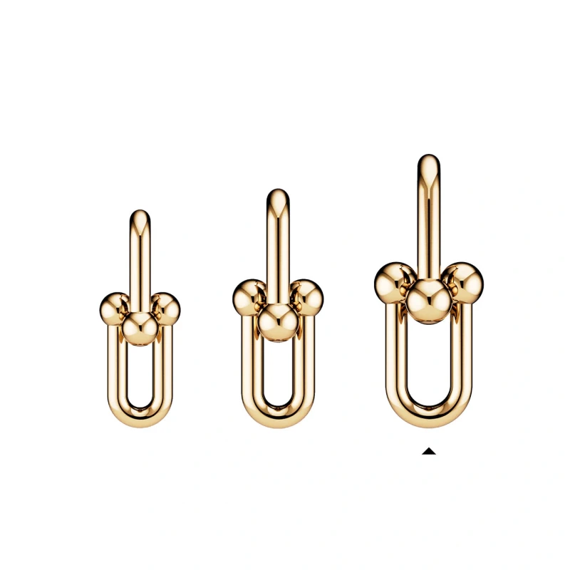 Tiffany & Co Tiffany HardWear Extra Large Link Earrings in Yellow Gold 38087983 2