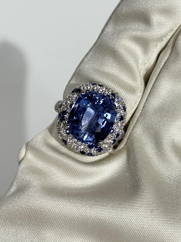 Verdi Jewellery КОЛЬЦО С САПФИРОМ 9.54 CT A24E 4