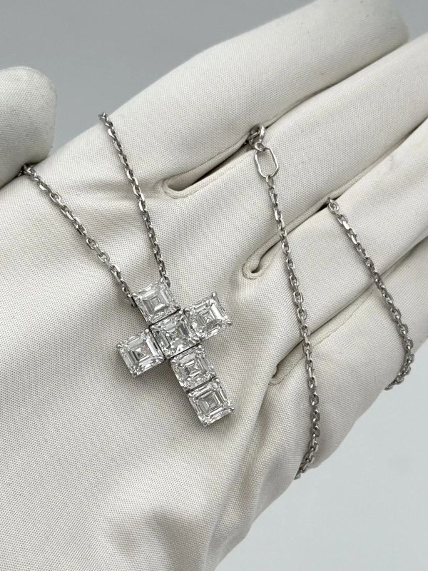 СЕРЬГИ NO NAME ASHER DIAMOND 12.06 CT CROSS (GIA) 12.06 CT DIAMOND CROSS (GIA) 3