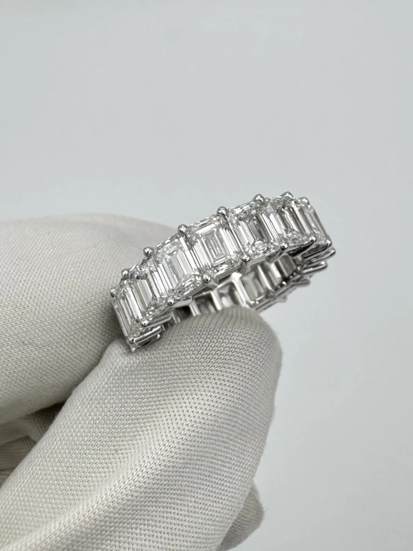 Graff ETERNITY EMERALD DIAMOND 9.05 CT F-G/VVS1-VS1 RING (GIA) GR9.05 3