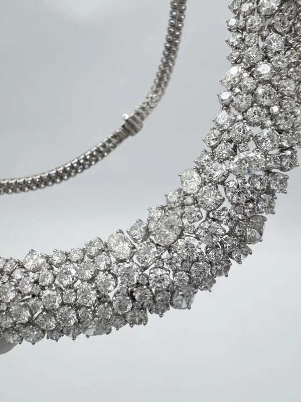No name ROUND DIAMONDS 66.70 CT NECKLACE NN66.70 ct 5