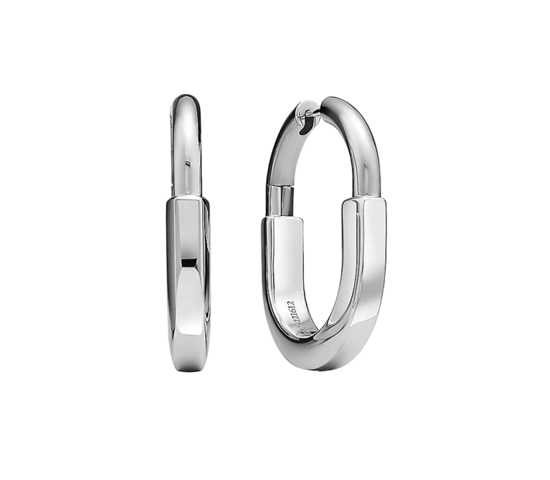 Tiffany & Co Lock Earrings in White Gold, Medium 72342879 1