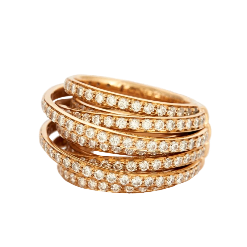 ALLEGRA RING, ROSE GOLD&DIAMOND (SIZE 54)