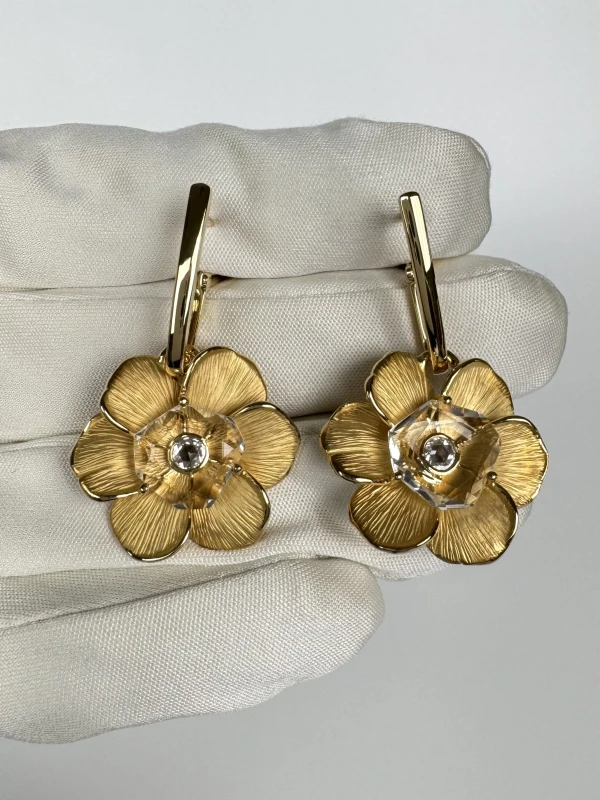 Carrera y Carrera GARDENIAS FLOWER EARRINGS 11550 3