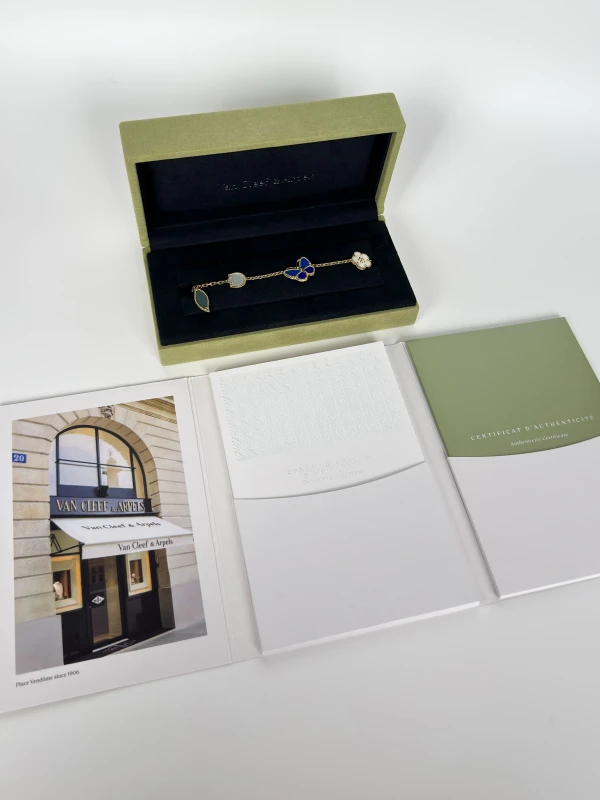 Van Cleef & Arpels. Lucky Spring Butterfly bracelet, 5 motifs VCARPHZV00 6