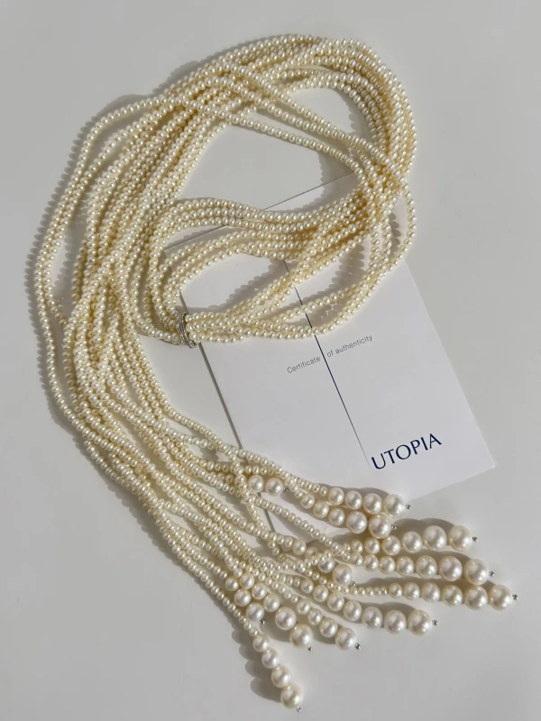 Utopia PEARL&DIAMOND NECKLACE utopia081124 6