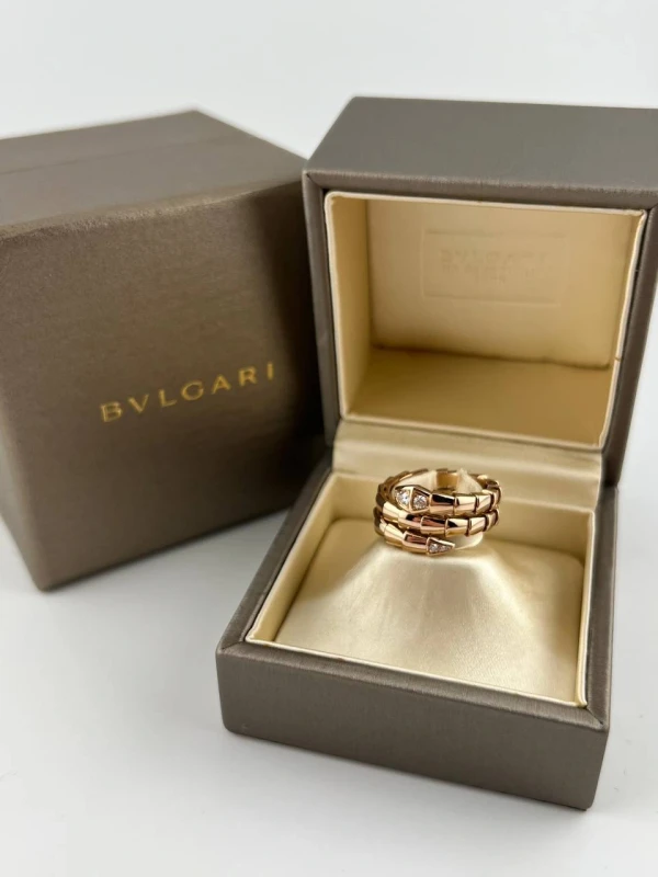 Bvlgari SERPENTI VIPER RING, ROSE GOLD (SIZE M) 357876 4