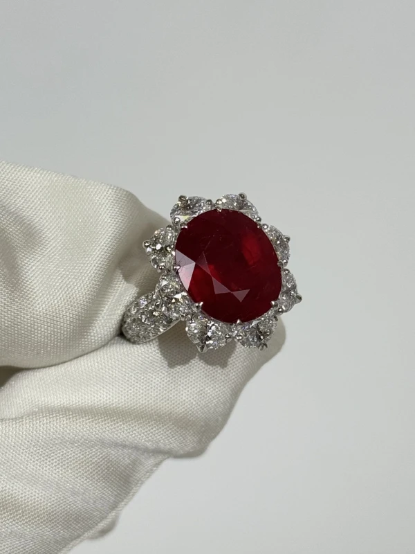 RalfDiamonds RUBY RING 9.95 CT RING RDRuby9.95CT 3