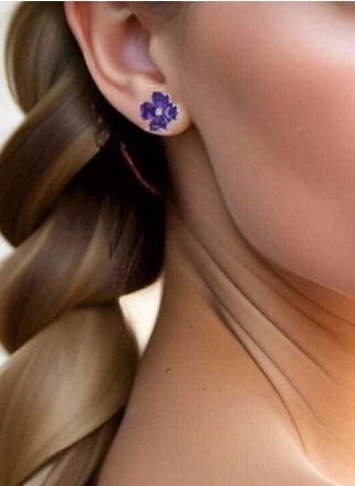 Chopard FOR YOU, AMETHYST AND DIAMONDS EARSTUDS 839371 1