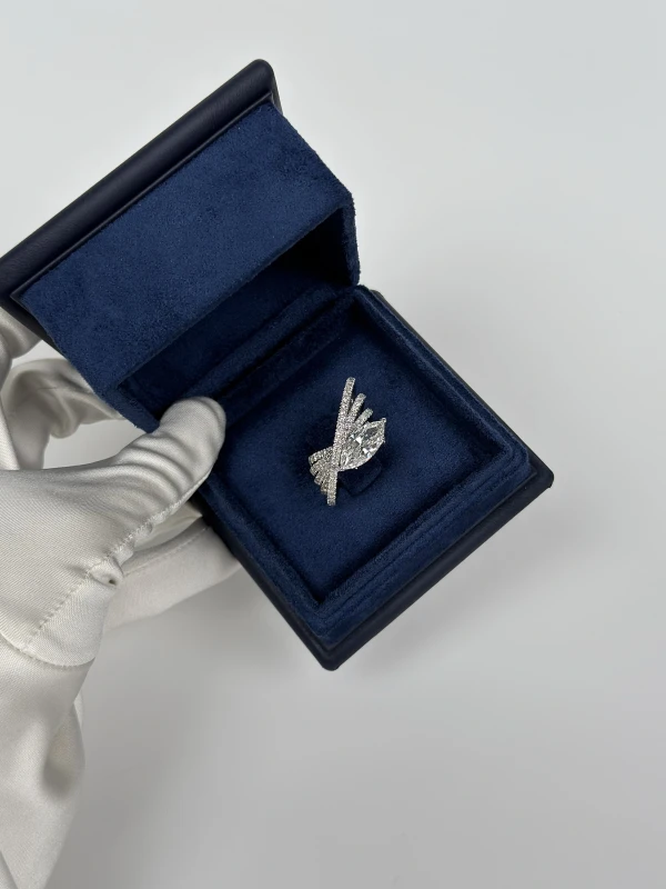 СЕРЬГИ NO NAME MARQUISE DIAMOND 4.19 CT H/I1 RING NN4.19CT 6