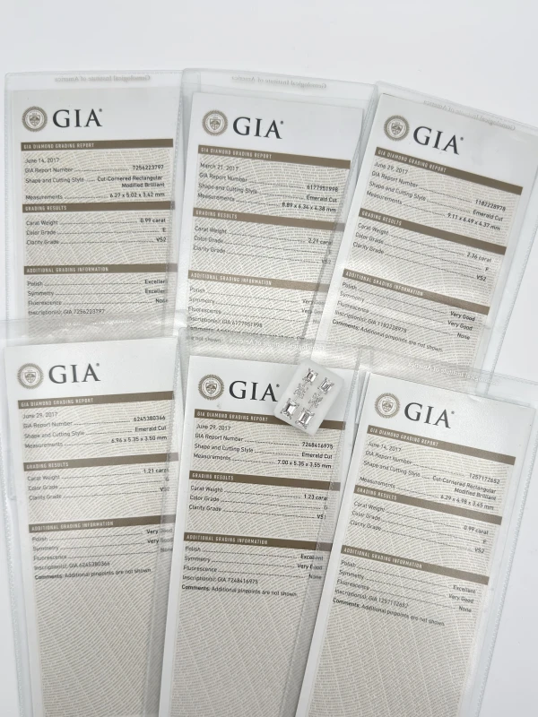 No name DIAMOND 8.99 CT E-F-G/VS EARRINGS (GIA) NN8.99 6