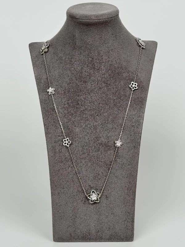 Graff Wild Flower Diamond Sautoir Necklace RGN718 4