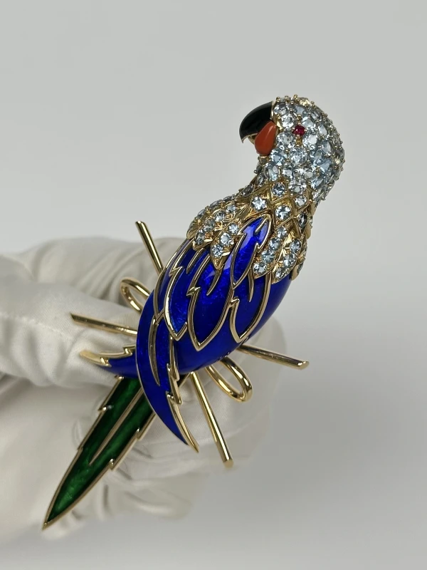 Tiffany & Co T&Co1539 SCHLUMBERGER ENAMEL BROOCH T&Co1539 4