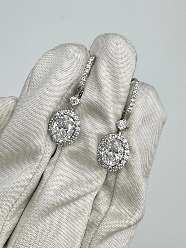 No name OVAL DIAMOND 1.72-1.81 CT D/VS2 EARRINGS (GIA) 252-752 3