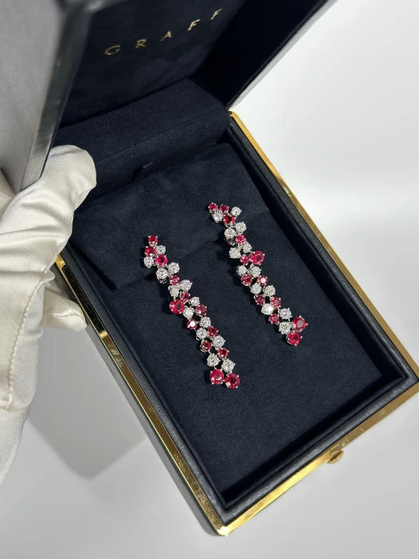 GRAFF DIAMOND&RUBY EARRING RGE2429 5