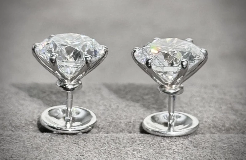 Earrings without a brand СЕРЬГИ С БРИЛЛИАНТАМИ 3.01 CT D/VS1 - 3.02 CT D/VS1 3.01-3.02 CT D/VS1  EXEXEX 3