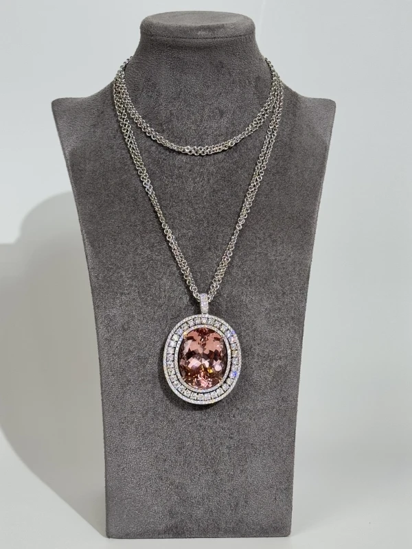 RalfDiamonds MORGANITE 74.74 CT PENDANT 1513RLF 3