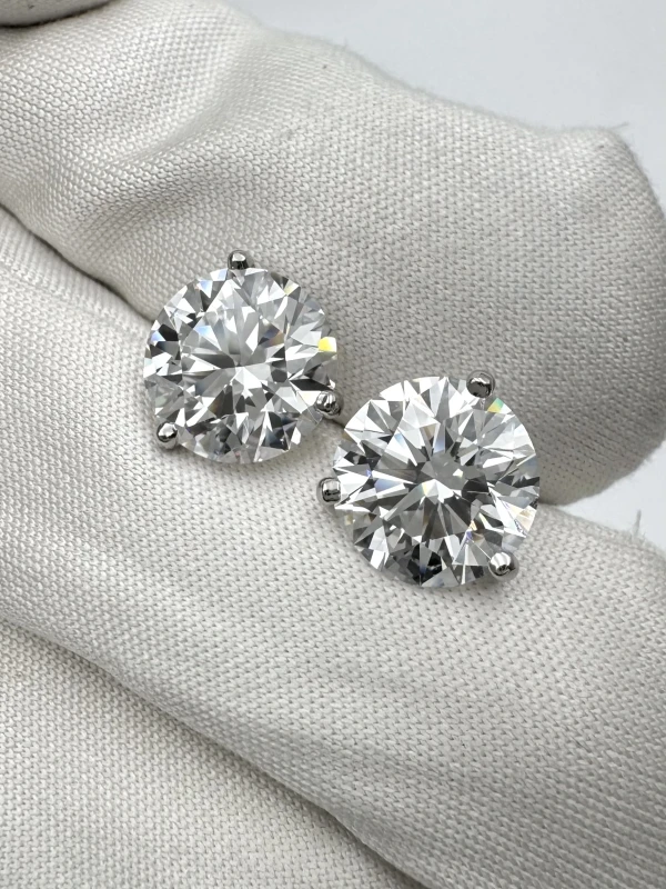 Tiffany & Co ROUND DIAMONDS 2.74 - 2.76 CT D-E/VS1 EARRINGS (GIA) Tiff-2.74-2.76 7
