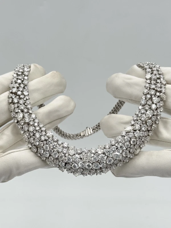 No name ROUND DIAMONDS 66.70 CT NECKLACE NN66.70 ct 4