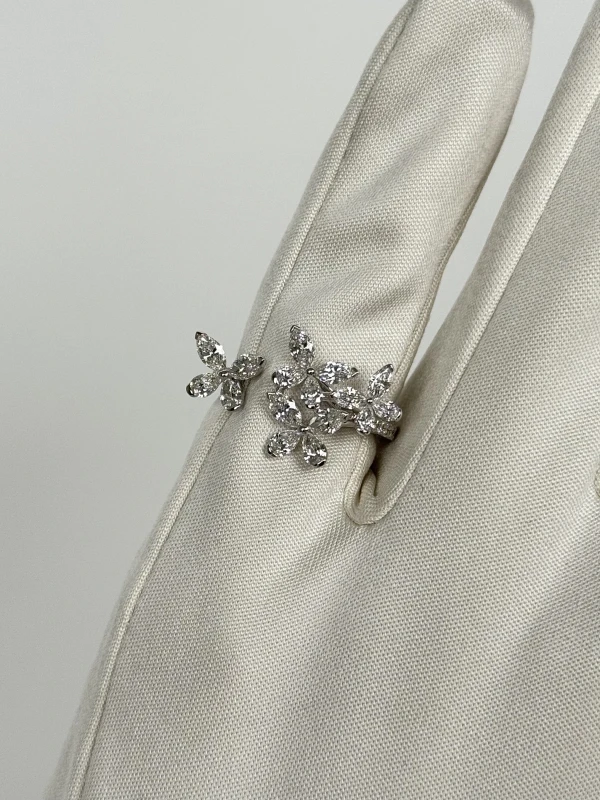 Graff Classic Butterfly Petite Diamond Ring (SIZE 50) RGR913 5