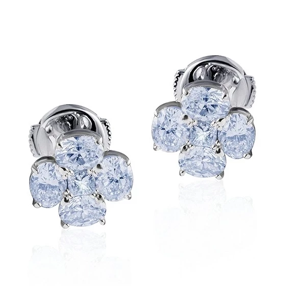 Earrings without a brand С БРИЛЛИАНТАМИ 2.72 СТ  2.72 СТ 