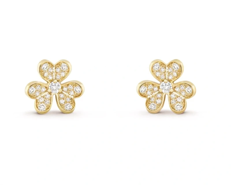 Van Cleef & Arpels. FRIVOLE MINI DIAMOND EARRINGS VCARP24200 1