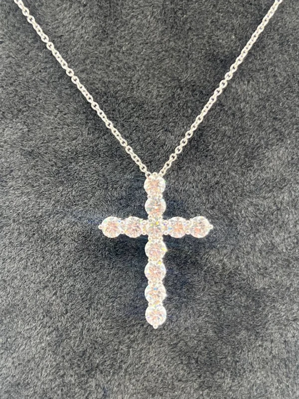 Tiffany & Co CROSS PENDANT LARGE MODEL 1.71 CT T&Co 3