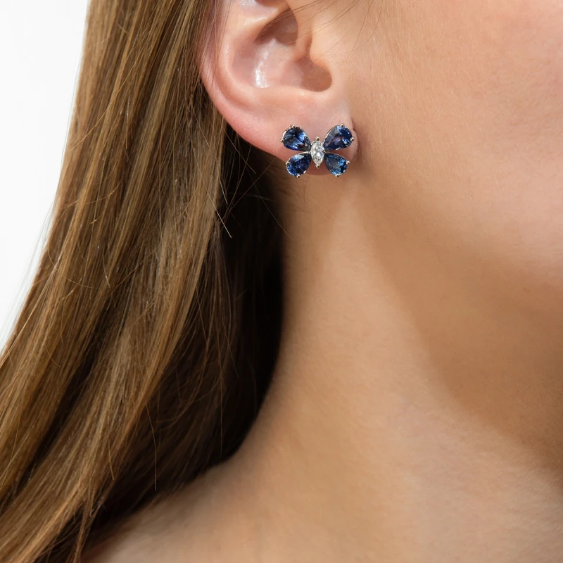 DeRosa SAPPHIRES & DIAMOND EARRINGS E7268345B 2