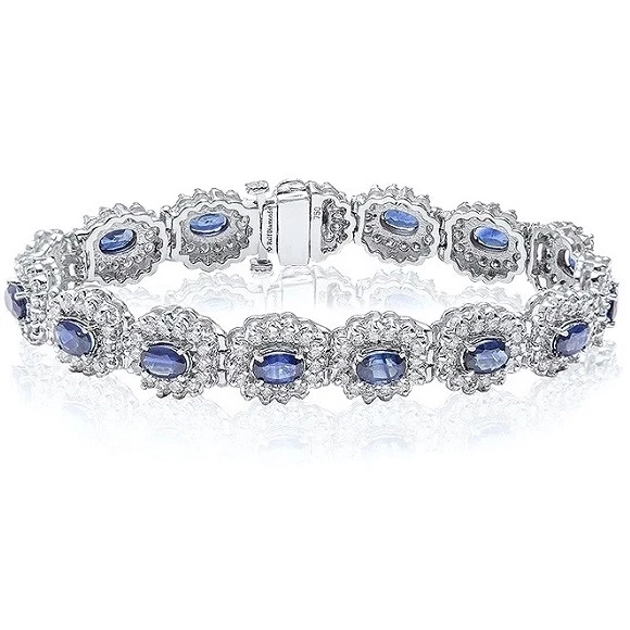 RalfDiamonds SAPPHIRES 6.85 CT AND DIAMOND 4.62 CT BRACELET RDB 6.85 CT 1