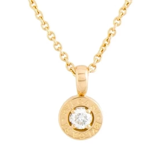 BVLGARI SOLITAIRE DIAMOND PENDANT, YELLOW GOLD