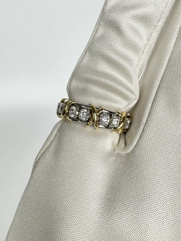 Tiffany & Co Sixteen Stone by Tiffany Ring in Platinum and Yellow Gold with Diamonds (SIZE 52) 10933099 5