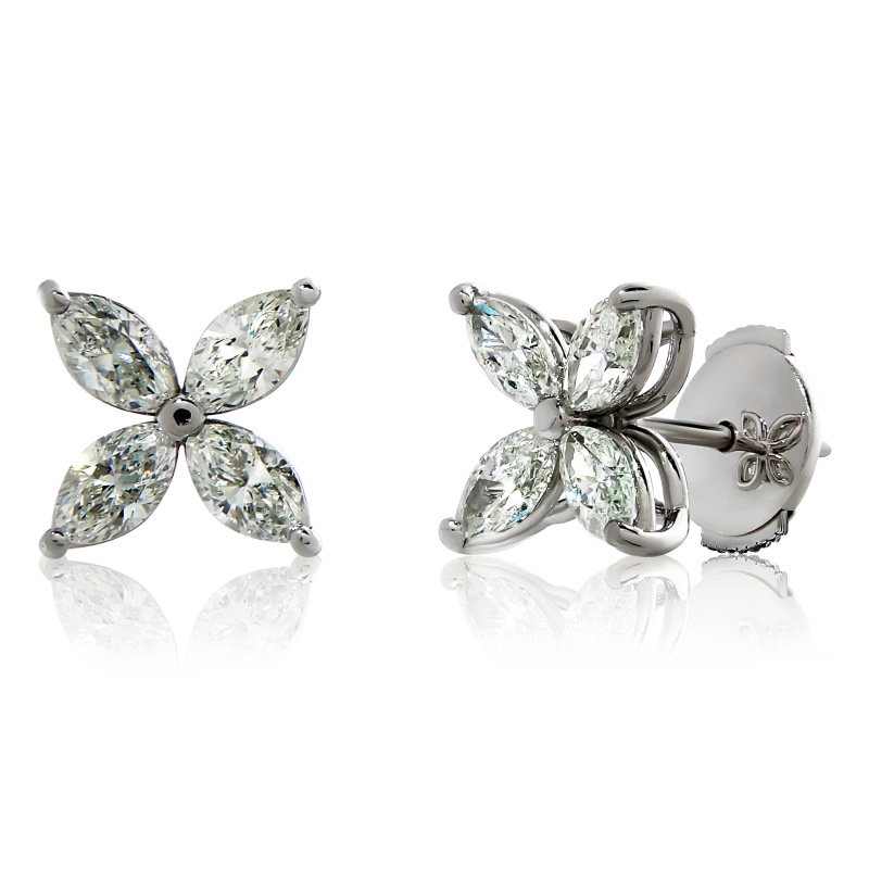 MARQUISE DIAMOND 1.35 CT EARRINGS