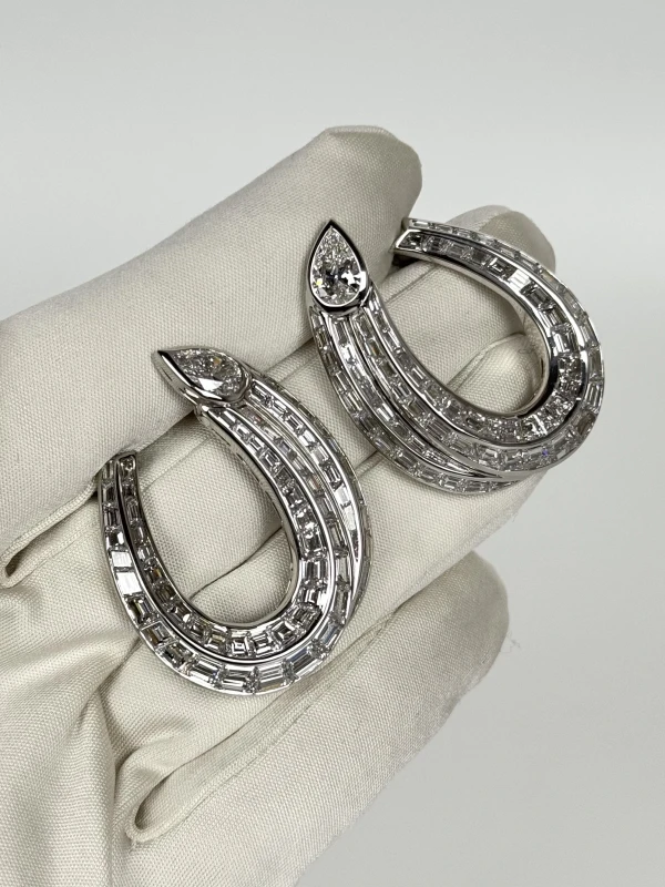 GRAFF DIAMOND EARRINGS 18.57 CT 18.57 CT 4