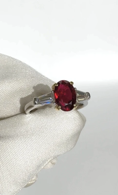 DeRosa OVAL RUBY 1.99 CT "PIGEONS BLOOD" RING (GRS) R676308 5