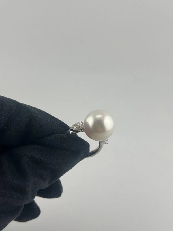 Mercury PEARL AND DIAMOND RING 0.63ct (SIZE 53) MR22999 3
