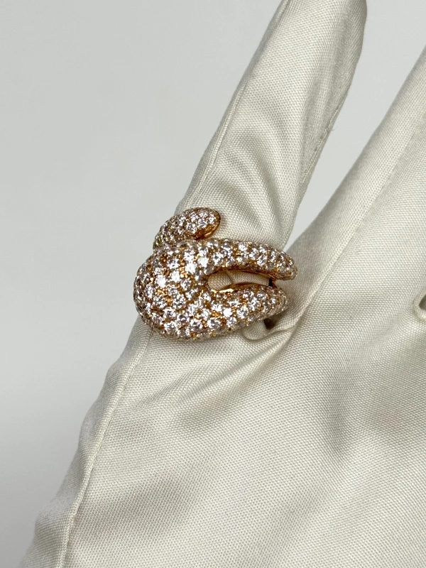 De Grisogono CONTRARIO FULL DIAMOND RING 53502/04 4