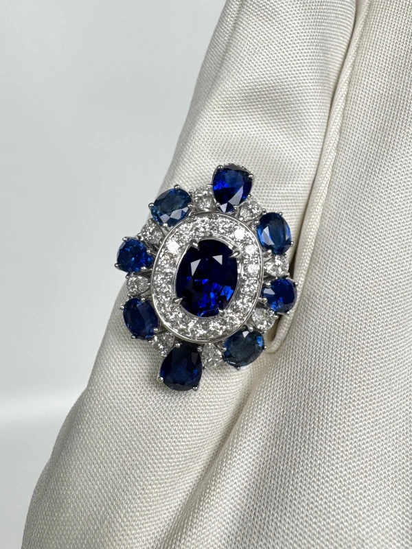 RalfDiamonds SAPPHIRE 5.70 CT RING (SIZE 56) RFD 5.70CT 4