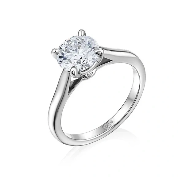 ROUND DIAMOND 1.03 CT G/VVS2 RING (SIZE 51)