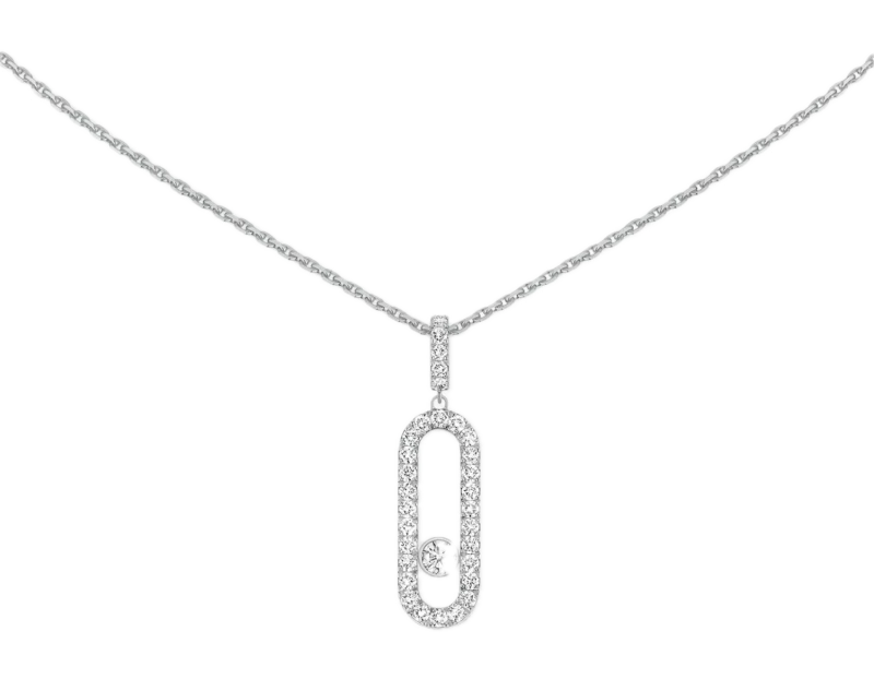 MESSIKA MOVE UNO PAVÉ LM White Gold Diamond Necklace 12058-WG 1