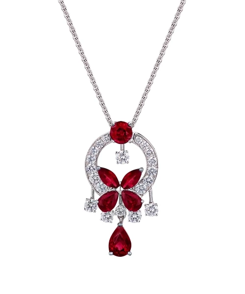 CLASSIC RUBY BUTTERFLY PENDANT