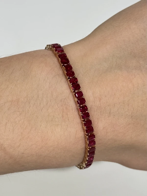 VERDI JEWELLERY БРАСЛЕТ С РУБИНАМИ 8.73 CT A23M 2
